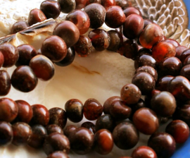 set/10 ANTIQUE Tradebeads: African Agate Beads from Mali - approx 6-8 mm