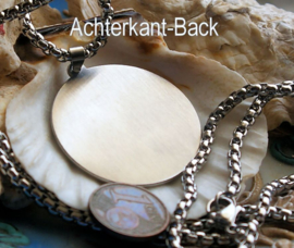 Amulet Hanger (42 mm) aan Ketting - RVS - Symbolen