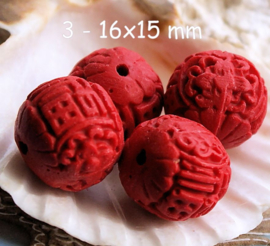 Beautiful CINNABAR beads - available in various shapes and sizes - Red