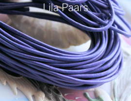 Leather Cord: per 1 meter length - 1,5 mm across - Purple or Blue or Red