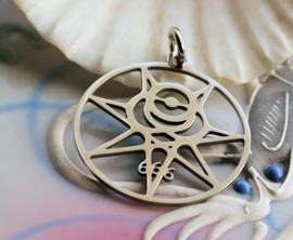 Thelema Sigil Pendant (31 mm) - Aleister Crowley 666 - Stainless Steel
