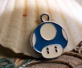 1 Enamel Charm: MARIO - Super/1 UP/Mini Mushroom - 24 mm