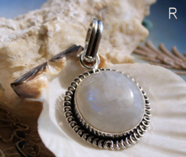 Beautiful Pendant with White Rainbow Moonstone - SP - Various Options