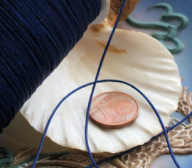 Silk-Shine Beading Thread - Wire - Per 5 meter length - 0,8 mm across - Dark Blue