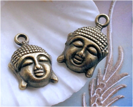 1 Charm: Buddha - 23 mm - Antique Brass Tone