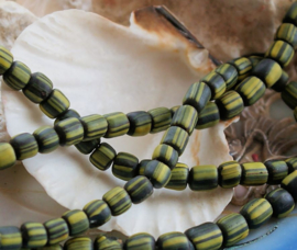 set/10 Oude Indo Pacific Trade Winds Beads kralen: Afrika Azië - ca 5-6 mm - Diverse kleuren