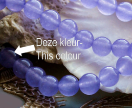 set/5 beads: JADE - Rond - 8,3 mm - Light Purple