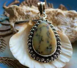 Beautiful Pendant: Dendrite Opal - SP - 61 mm