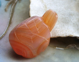 Pendant/Bead: Natural AGATE - Turtle - 23 mm