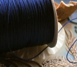Silk-Shine Beading Thread - Wire - Per 5 meter length - 0,8 mm across - Dark Blue