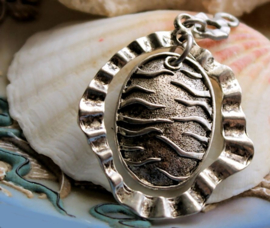 Pendant: Turn of the Century Style - 52 mm - Antique Silver tone