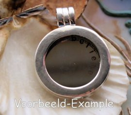 Content for Memory Locket (without glass) - 23 mm - Believe - Silver Tone
