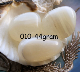 Wit Agaat - set getrommelde stenen - ca 40-50 gram per set