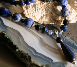 C&G Gemstone Necklace: Beautiful Lapis Lazuli & Sodalite - Rapsody in Blue