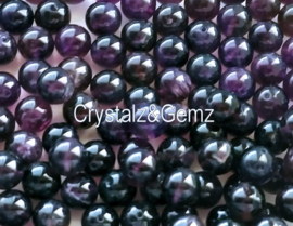 set/5 beads: beautiful Amethyst - Round -  8 mm - Purple