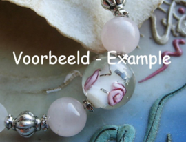 set/5 beads: Rose Quartz - Round FACET - 10 mm - Pink