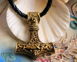 Viking Hanger: Mjölnir Krijgshamer van Thor aan ketting - 46 mm