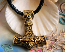 Viking Pendant: Mjölnir Warrior Hammer of Thor with necklace - 46 mm