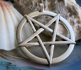 Large Inverted Pentagram Pendant (51x45 mm)  - Satanic Black Metal Occult