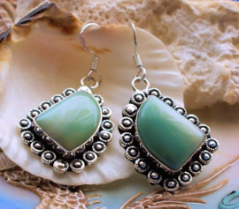 Pair of Earrings: Beautiful Agate - 51 mm