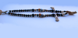 C&G Ritueel Collier: Voodoo Magick - Teeth Skulls Gemstones