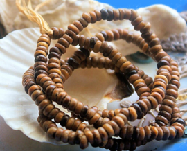 set/250 beads/50 cm: Natural African Seeds from Mali - Kekeore - 5 mm