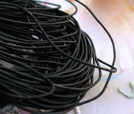 Elastic Beading Thread - Per 4 metre - 0,8 mm - Black