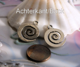 Pendant: Celtic/Maori/Spiritual Spiral - Antique Silver tone - 2 sizes
