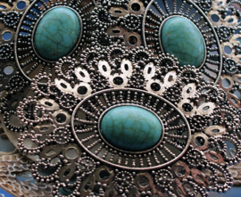 Large Pendant: 79mm - Turquoise Colour
