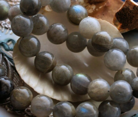 set/4 beads: Rainbow Labradorite - Round - 10 mm