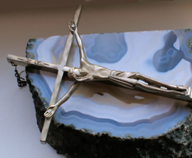 Vintage Crucifix (1979) from Lourdes France - 25 cm