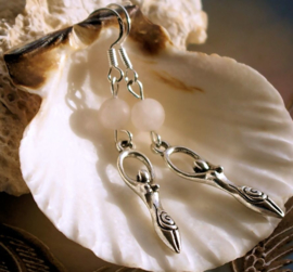 C&G Gemstone Earrings: Rose Quartz & Mother Goddess
