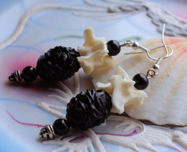 Paar C&G Oorbellen: Snake Vertebrae - Slang - Victoriaans - 65 mm