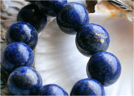 1 Large Beautiful Bead: LAPIS LAZULI - Round - 14 mm