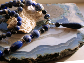 C&G Gemstone Necklace: Beautiful Lapis Lazuli & Sodalite - Rapsody in Blue