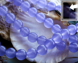 set/5 beads: JADE - Rond - 8,3 mm - Light Purple