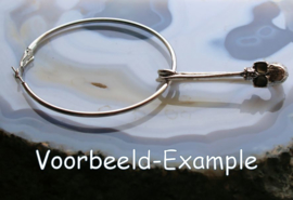 Skull-Pin Speld Hanger (49 mm) voor ketting/veter of oorbellen