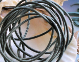 Satin Cord: per 1 meter length - 1,5 - Black or Gray or Red or Brown