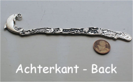Bookmark: Dolphin & Fish - 12 cm - Antique Silver Tone