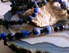 C&G Gemstone Necklace: Beautiful Lapis Lazuli & Sodalite - Rapsody in Blue