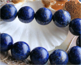 1 Large Beautiful Bead: LAPIS LAZULI - Round - 14 mm