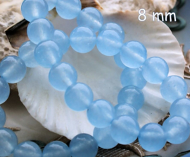 set/* beads: Blue Quartz - Round - 6 mm or 8 mm