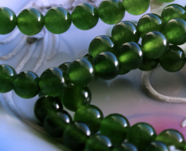 set/6 beads: JADE - Round - 8,1 mm - Green