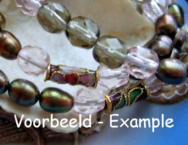 set/20 Beads: CZECH GLASS - Faceted - 6 mm - Rose Quartz