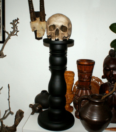 Large Antique, Skull or Dome Stand - Matte Black