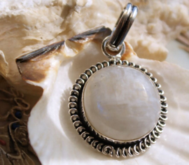 Beautiful Pendant with White Rainbow Moonstone - SP - Various Options