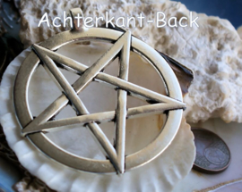 Large Inverted Pentagram Pendant (51x45 mm)  - Satanic Black Metal Occult