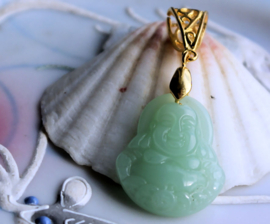 Hangertje: Boeddha van im. Jade - 42/48 mm - 2 uitvoeringen