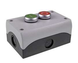 Eaton opbouw kast met rode en groene drukknop