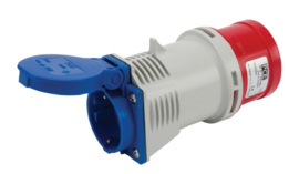 CEE 16A verloopadapter naar 230V IP44